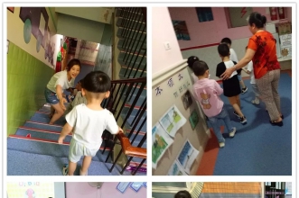 爱弥儿旭东分园防拐骗演练 构筑安全防火墙！
