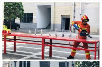 爱弥儿东江美景分园走进消防大队，消防体验零距离