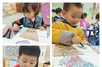 上朗巴南印象幼儿园"特色美术课"孩子们的最爱！