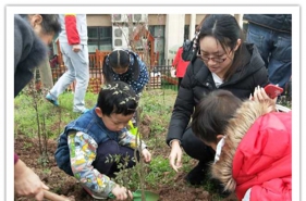早慧松龙园"我为地球添绿色"植树活动，亲子协作欢乐多！