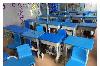 早慧江北园开展防地震安全主题教育活动暨疏散演练 构筑安全防线!
